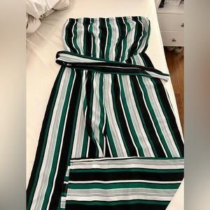 Soprano Strapless Romper with tie